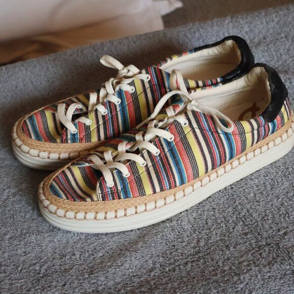 Sam Edelman Multicolor Striped Sneakers - Picture 8 of 11